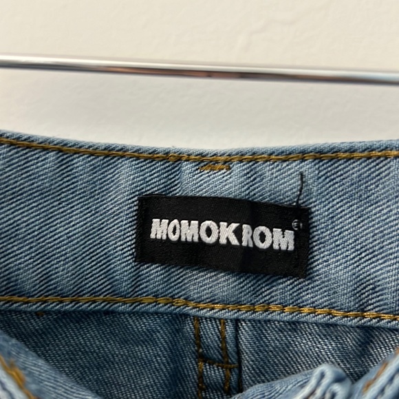 Color Block mini jean skirt by Momokrome from NastyGal - Picture 4 of 6